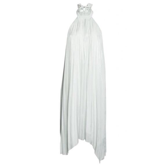 AllSaints Alaya Romantic Halter Neck High-Low Maxi Dress Light Mint Green 8 NWOT - Picture 2 of 2